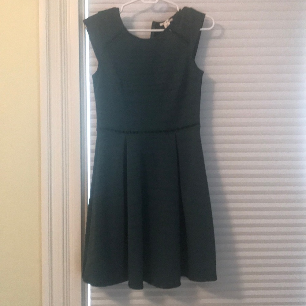 forest green dress